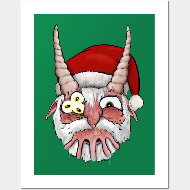 Santa Creature Wall Art by Mattfields